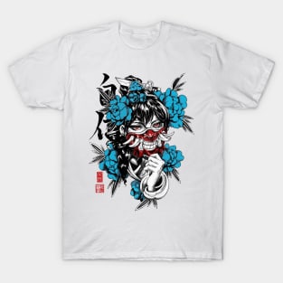 Samurai Vaporwave Aesthetic Geisha T-Shirt